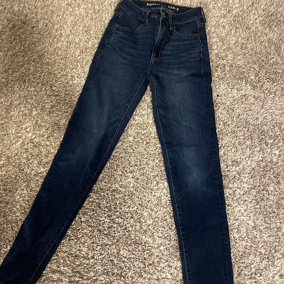 American Eagle Outfitters Dark Blue Jeans - Picture 3 of 4